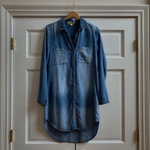 NWT Cloth & Stone Chambray Shirt Dress